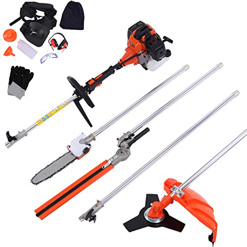 Iglobalbuy 52cc 5 in 1 Multifunction Grass Cutter Trimmer Brush Cu...