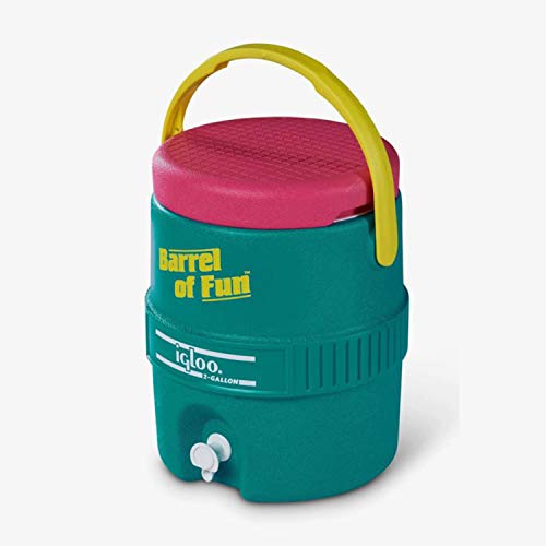 Igloo Special Edition Retro 2 Gallon Barrel of Fun Insulated Jug, ...