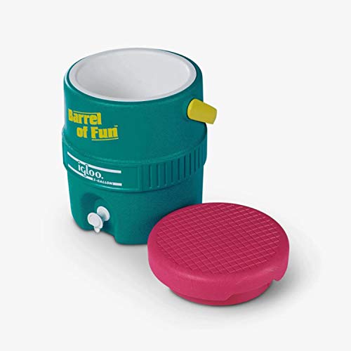 Igloo Special Edition Retro 2 Gallon Barrel of Fun Insulated Jug, ...