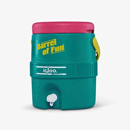 Igloo Special Edition Retro 2 Gallon Barrel of Fun Insulated Jug, ...