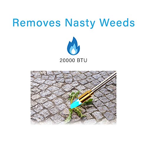 IGNIGHTER Weed Burner Torch – Use with Propane and MAPP Gas – with...