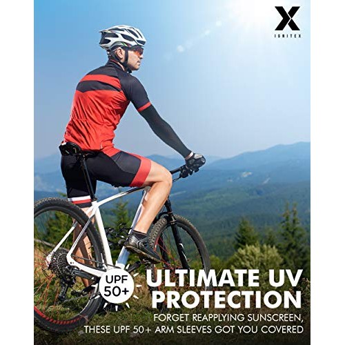 UV Sun Protection Arm Sleeves - Cooling Sports Compression Athleti...