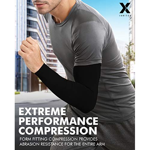 UV Sun Protection Arm Sleeves - Cooling Sports Compression Athleti...