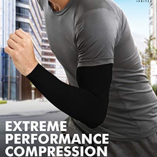 UV Sun Protection Arm Sleeves - Cooling Sports Compression Athleti...