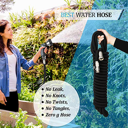 Garden Hose Expandable 50FT, Flexible Water Hose with Powerful Noz...