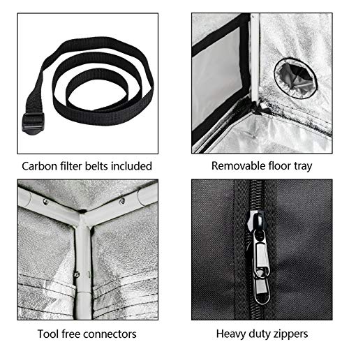 23.6X 23.6X 47.2 Home Use Dismountable Hydroponic Plant Growing Te...