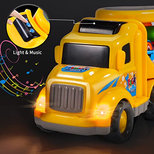 iHaHa Toy Trucks Car for 1 2 3 4 5 Year Old Toddlers Boys, 5 in 1 ...