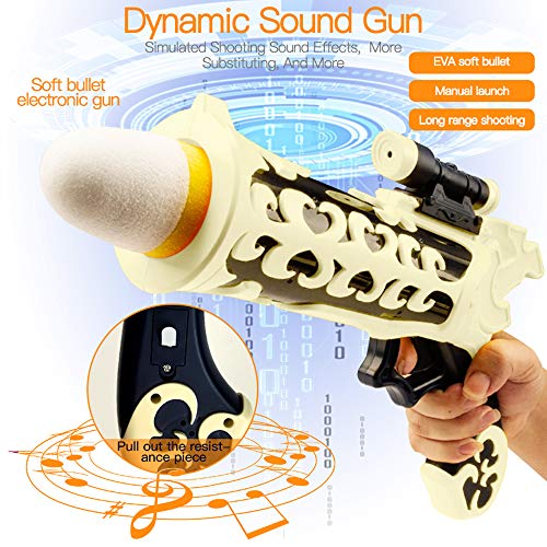 iHarPro Toy Rocket Launcher for Kids, Toy with 4 Reusable Foa...