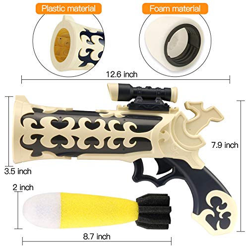 iHarPro Toy Rocket Launcher for Kids, Toy with 4 Reusable Foa...