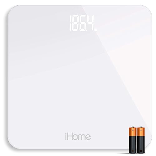iHome Digital Scale Step-On Bathroom Scale - iHome High Precision ...