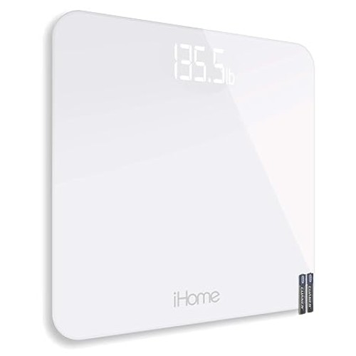 iHome Digital Scale Step-On Bathroom Scale - iHome High Precision ...