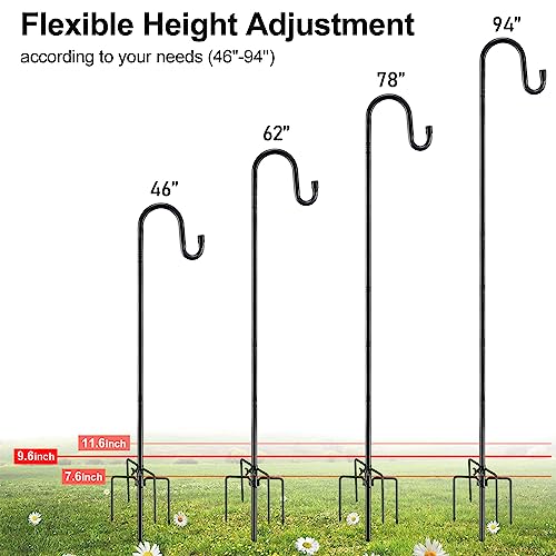 Bird Feeder Pole, 62 Inch & 5/8 Inch Diameter Stainless Steel Heav...