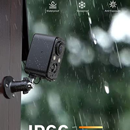 IHOXTX Security Cameras Wireless Outdoor, Flood Light Solar Camera...