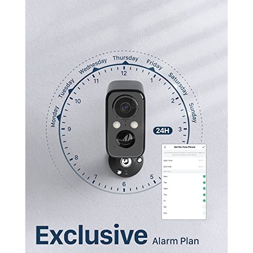 IHOXTX Security Cameras Wireless Outdoor, Flood Light Solar Camera...