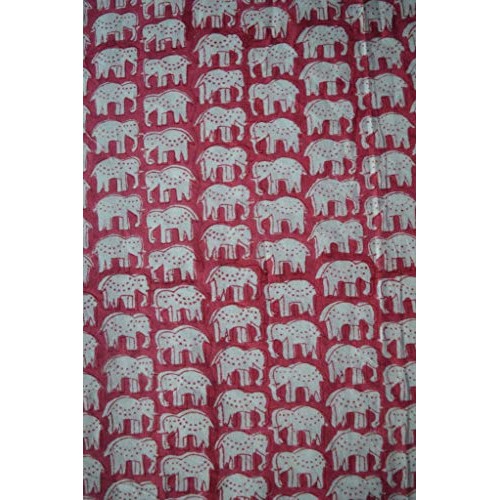 Select - Stamp Block Print Fabric Light Weight Cotton Fabric Asian...