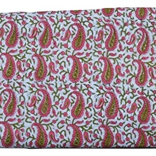Select - Wood Block Print Fabric Indian Cotton Fabric Tribal Asian...
