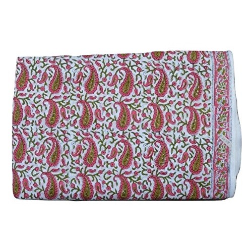 Select - Wood Block Print Fabric Indian Cotton Fabric Tribal Asian...