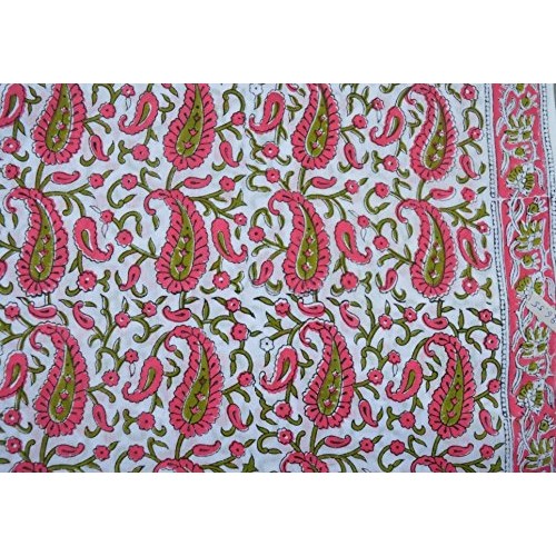 Select - Wood Block Print Fabric Indian Cotton Fabric Tribal Asian...