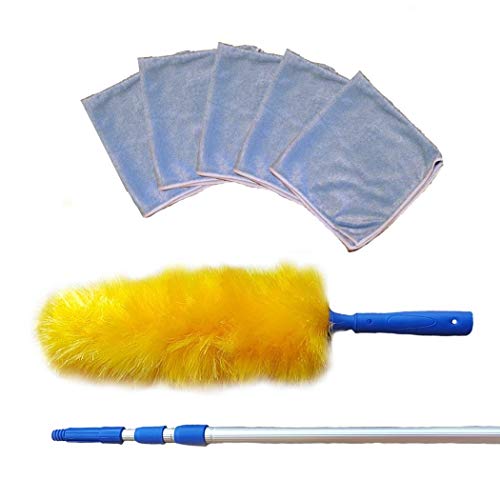 18 Foot Extension Rod & Duster, Micro Fiber Duster, Cobwebs, Pest ...