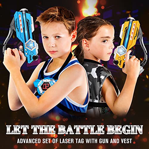 IJO Laser Tag Set of 2-Infrared Multi Function Laser Gun-2 Guns an...