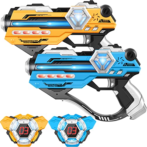 IJO Laser Tag Set of 2-Infrared Multi Function Laser Gun-2 Guns an...