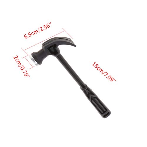 IKAAR Small Hammer Plastic Handle Mini Claw Hammer 18.5 x 7 x 1.7 ...