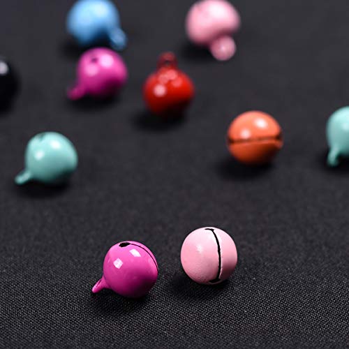 50 Pcs Jingle Bells Christmas Crafts Bells,iKammo 14mm Small Bells...