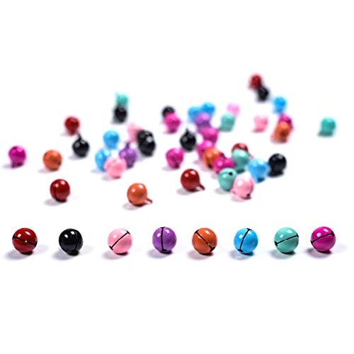 50 Pcs Jingle Bells Christmas Crafts Bells,iKammo 14mm Small Bells...