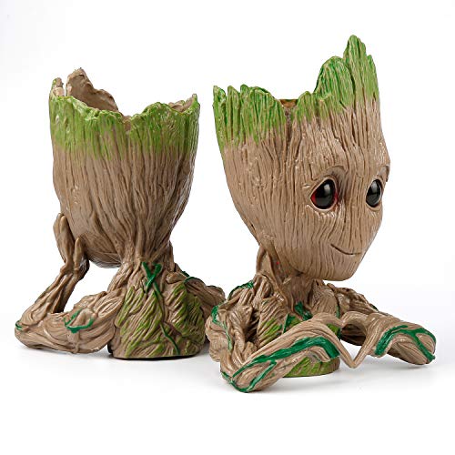 IKAYAS 4 Pack Treeman Baby Groot Flower Pot Groot Succulent Plante...
