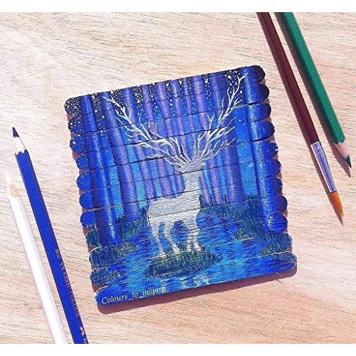 Popsicle sticks craft,100% natural birch wood, 100 pcs craft stick...