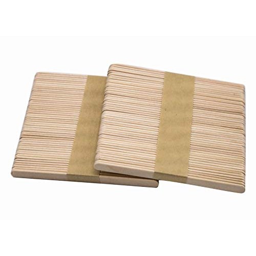 Popsicle sticks craft,100% natural birch wood, 100 pcs craft stick...