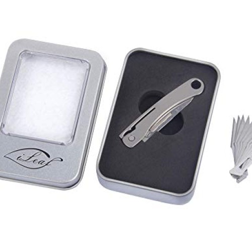 ILEAF Titanium Alloy Daily Mini Pocket Folding Utility Knife with ...