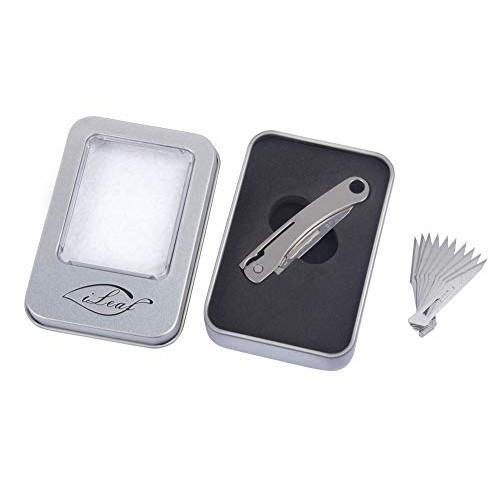 ILEAF Titanium Alloy Daily Mini Pocket Folding Utility Knife with ...