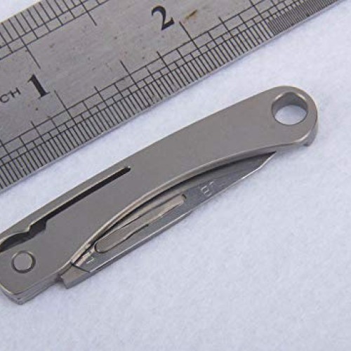 ILEAF Titanium Alloy Daily Mini Pocket Folding Utility Knife with ...