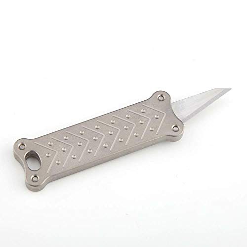 ILEAF Titanium Alloy Daily Mini Pocket Utility Knife with Replacea...