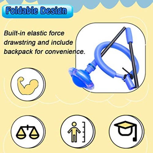ILNCLUY Skip Ball for Kids, Foldable Ankle Skip Ball Flashing Jump...