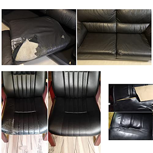 Leather Repair Patch, 4 x 65 inch Self-Adhesive Leather Repair Tap...