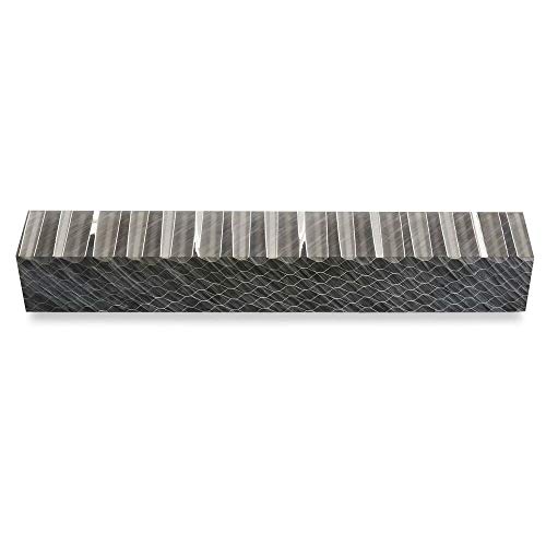 Acrylic Honeycomb Pen Blank measures 3/4 x 3/4 x 5 - Black