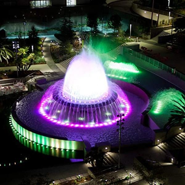 IMAGE Pond Lights, Underwater Lights IP68 Submersible Lamp with Mu...