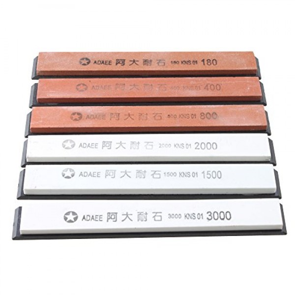 IMAGE Sharpening Stones Set 6PCS for Kitchen Knife Sharpener Profe...