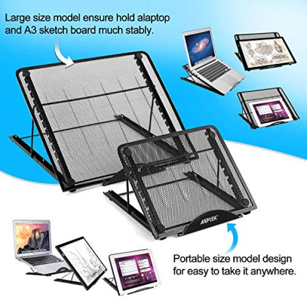 Large Version Stand Ventilated Adjustable Light Box Laptop Pad Sta...