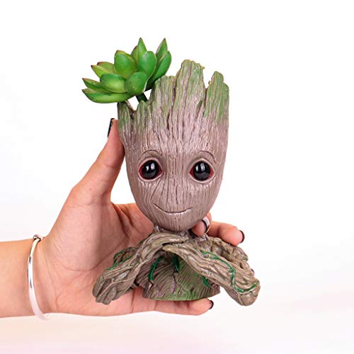 4 in 1 Baby Groot Succulent Planters - Small Indoor Flower Pots fo...