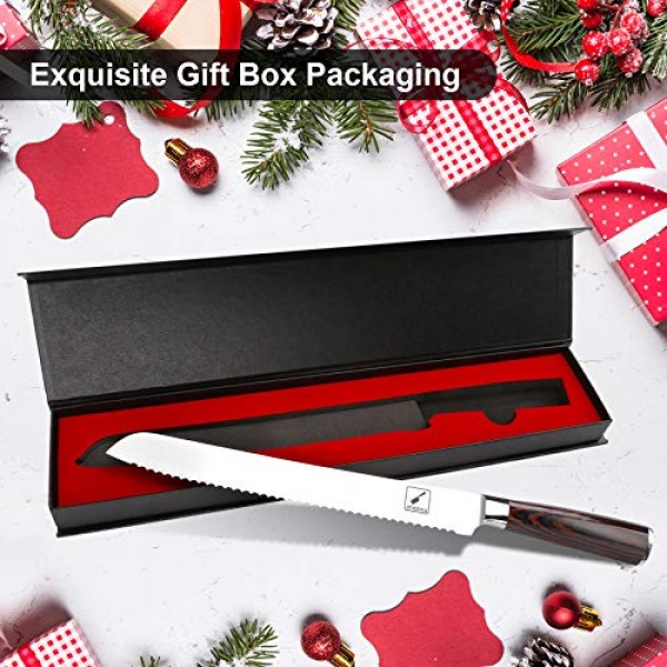 Bread Knife, imarku German High Carbon Stainless Steel Professiona...