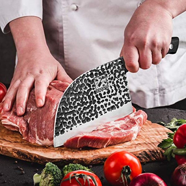 Butcher Knife, imarku Handmade Serbian Chef Knife Full Tang Forged...