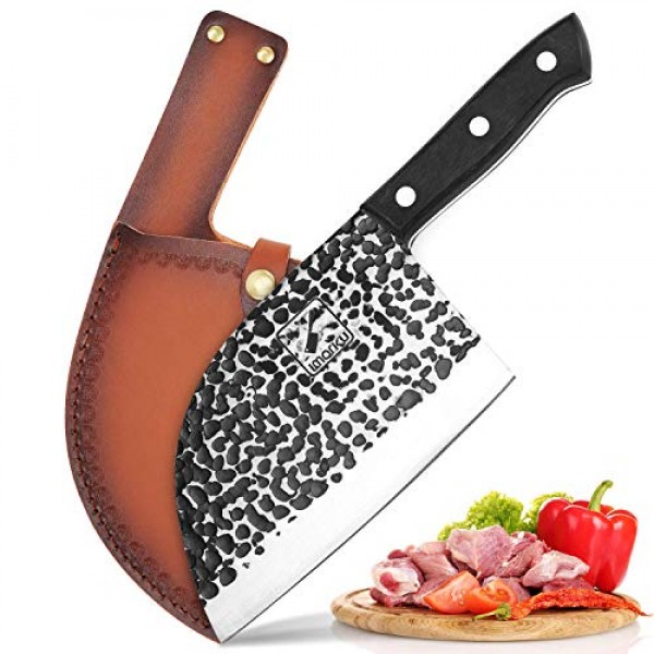 Butcher Knife, imarku Handmade Serbian Chef Knife Full Tang Forged...