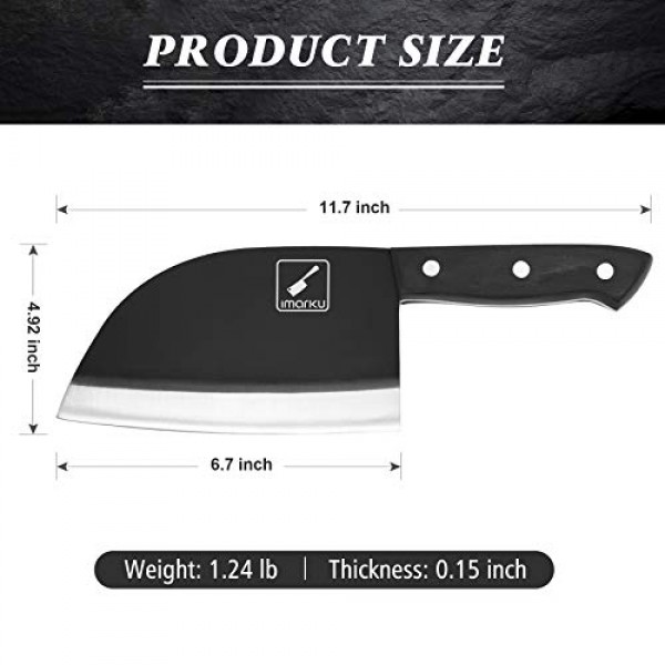Butcher Knife, imarku Professional German Stainless Steel Meat Cle...