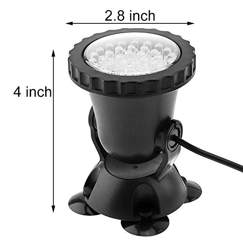 iMeshbean 12-LED Led Submersible Pond Lights,Set of 4/6 Underwater...