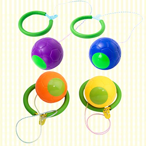 IMIKEYA 4 pcs Ankle Skip Ball Toy Swingball Single Foot Skip Ball ...