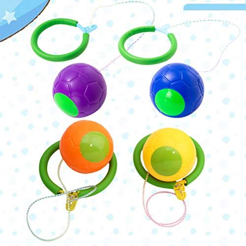IMIKEYA 4 pcs Ankle Skip Ball Toy Swingball Single Foot Skip Ball ...