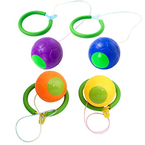 IMIKEYA 4 pcs Ankle Skip Ball Toy Swingball Single Foot Skip Ball ...